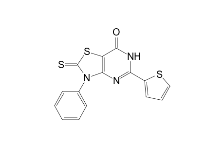 3-Phenyl-2-sulfanylidene-5-thiophen-2-yl-4H-thiazolo[4,5-d]pyrimidin-7-one