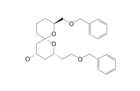 (2R,4S,6R,8S)-2-(2-(Benzyloxy)ethyl)-8-((benzyloxy)methyl)-1,7-dioxaspiro[5.5]undecan-4-ol