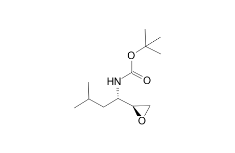 N-[(1S)-3-methyl-1-[(2S)-2-oxiranyl]butyl]carbamic acid tert-butyl ester