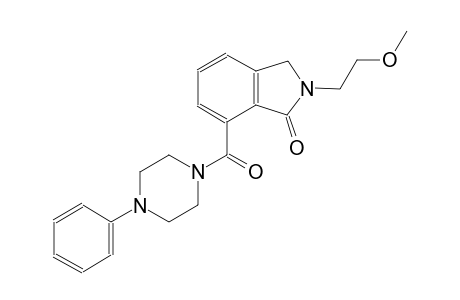 2-(2-methoxyethyl)-7-[(4-phenyl-1-piperazinyl)carbonyl]-1-isoindolinone
