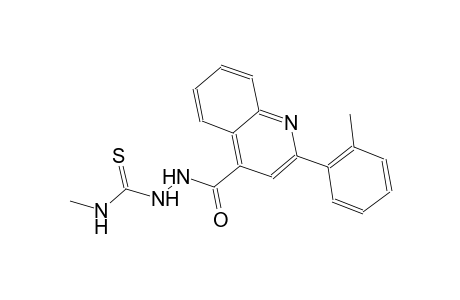 N-methyl-2-{[2-(2-methylphenyl)-4-quinolinyl]carbonyl}hydrazinecarbothioamide