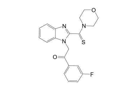 1-[2-(3-Fluorophenyl)-2-oxoethyl]-2-[(morpholine-4-yl)-thioxomethyl]benzimidazole