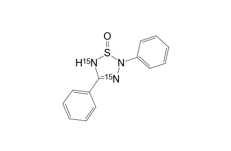 2,5-Dihydro-2,4-diphenyl-[3,5-15N2]-1,2,3,5-thiatriazole 1-oxide