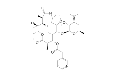 6-O-METHYL-3-O-DECLADINOSYL-3-O-(PYRIDIN-3-YL)ACETYL-8A-AZA-8A-HOMOERYTHROMYCIN_A