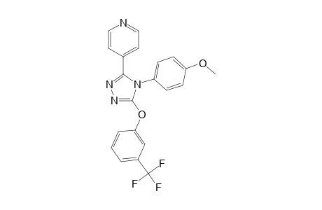 3-(4-pyridyl)-4-(4-methoxyphenyl)-5-[3-(trifluoromethyl)phenoxy]-1,2,4-triazole