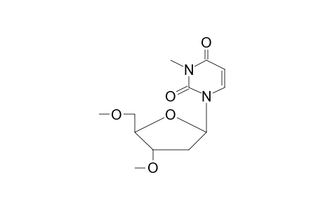1-[4-methoxy-5-(methoxymethyl)-2-oxolanyl]-3-methylpyrimidine-2,4-dione