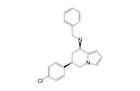 cis-8-N-BENZLYAMINO-6-(4-CHLORO-PHENYL)-5,6,7,8-TETRAHYDRO-INDOLIZINE