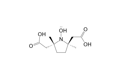 1-Pyrrolidinyloxy, 2,5-bis(carboxymethyl)-2,5-dimethyl-, trans-