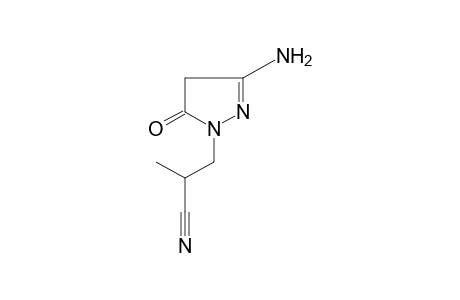 3-amino-alpha-methyl-5-oxo-2-pyrazoline-1-acetonitrile