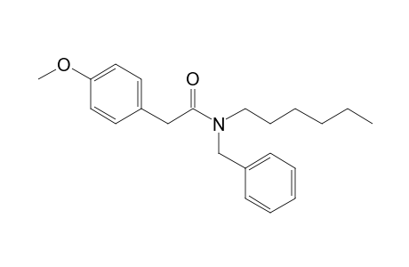 Acetamide, 2-(4-methoxyphenyl)-N-benzyl-N-hexyl-