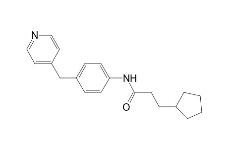 3-Cyclopentyl-N-(4-pyridin-4-ylmethyl-phenyl)-propionamide
