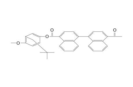 Polyester on the basis of tert-butylhydroquinone and 1,1'-binaphthyl-4,4'-dicarboxylic acid