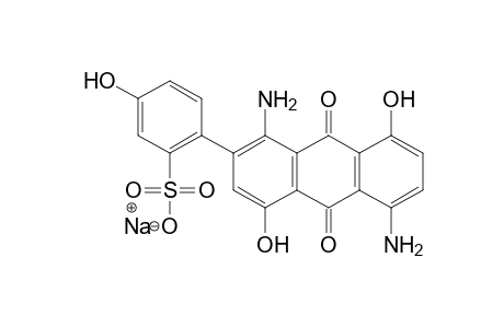 2-(1,5-Diamino-4,8-dihydroxy-2-anthraquinonyl)-5-hydroxybenzenesulfonic acid, monosodium salt