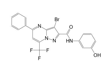 3-bromo-N-(3-hydroxyphenyl)-5-phenyl-7-(trifluoromethyl)pyrazolo[1,5-a]pyrimidine-2-carboxamide