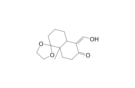 3',4',4'a,5',8',8'a-Hexahydro-5'-hydroxymethylene-8'a-methylspiro[1,3-dioxolane-2,1'(2'H)-naphthalen]-6'(7'H)-one