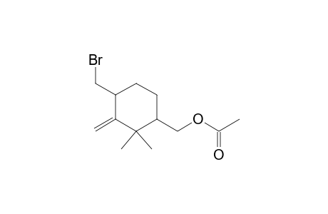 4-(Bromomethyl)-2,2-dimethyl-1-(acetoxymethyl)-3-methylidenecyclohexane