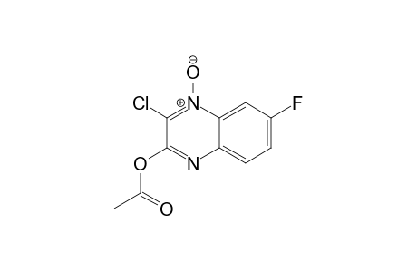 3-Acetoxy-2-chloro-7-fluoroquinoxaline 1-Oxide