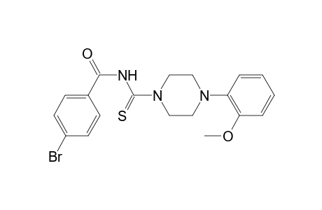 4-Bromanyl-N-[4-(2-methoxyphenyl)piperazin-1-yl]carbothioyl-benzamide