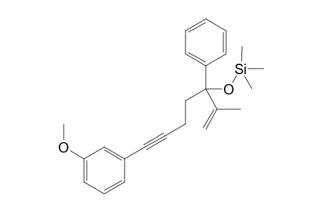 ((7-(3-Methoxyphenyl)-2-methyl-3-phenylhept-1-en-6-yn-3-yl)oxy)trimethylsilane