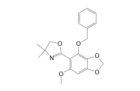 2-(4-Benzoxy-6-methoxy-1,3-benzodioxol-5-yl)-4,4-dimethyl-2-oxazoline