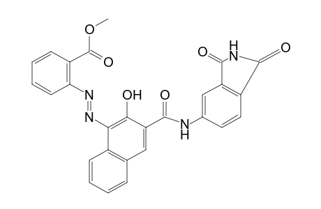 o-{{3-[(1,3-DIOXO-5-ISOINDOLINYL)CARBAMOYL]-2-HYDROXY-1-NAPHTHYL}AZO}BENZOIC ACID, METHYL ESTER