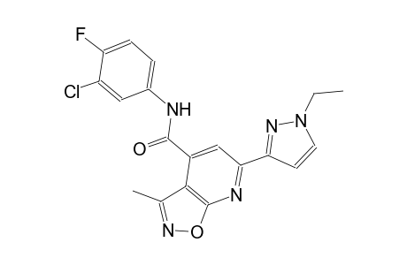 isoxazolo[5,4-b]pyridine-4-carboxamide, N-(3-chloro-4-fluorophenyl)-6-(1-ethyl-1H-pyrazol-3-yl)-3-methyl-