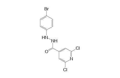 2,6-dichloroisonicotinic acid, 2-(p-bromophenyl)hydrazide