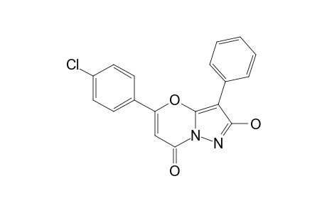 5-(4-CHLOROPHENYL)-2-HYDROXY-3-PHENYL-7H-PYRAZOLO-[5,1-B]-[1,3]-OXAZIN-7-ONE