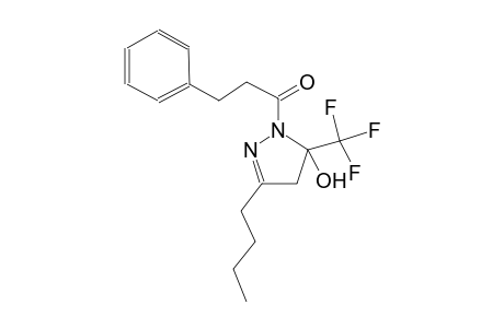 3-butyl-1-(3-phenylpropanoyl)-5-(trifluoromethyl)-4,5-dihydro-1H-pyrazol-5-ol