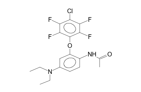 4-CHLORO-2,3,5,6-TETRAFLUORO-2'-ACETAMIDO-5'-DIETHYLAMINODIPHENYL ETHER