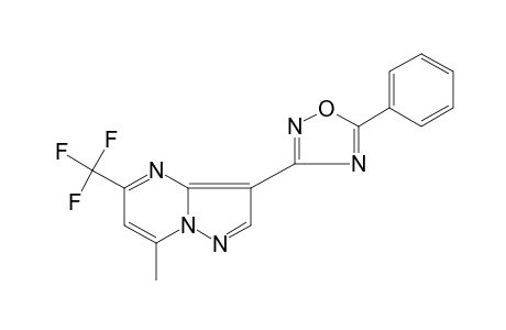 7-methyl-3-(5-phenyl-1,2,4-oxadiazol-3-yl)-5-(trifluoromethyl)pyrazolo[1,5-a]pyrimidine