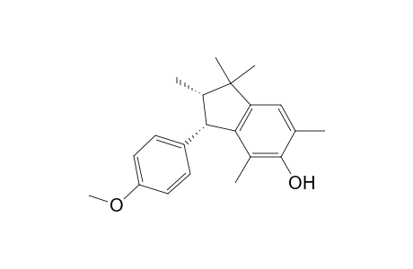 (1S*,2S*)-6-Hydroxy-1-(4-methoxyphenyl)-2,3,3,5,7-pentamethyl-1,2-dihydroindene