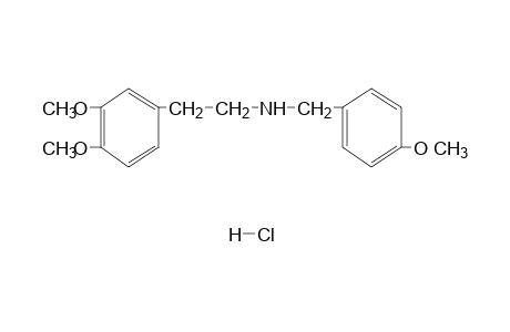 3,4-dimethoxy-N-(p-methoxybenzyl)phenethylamine, hydrochloride