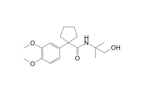 1-(3,4-dimethoxyphenyl)-N-(1-hydroxy-2-methylpropan-2-yl)-1-cyclopentanecarboxamide