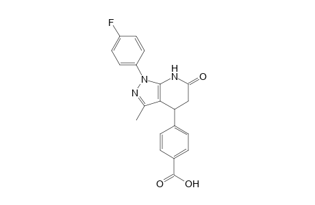 benzoic acid, 4-[1-(4-fluorophenyl)-4,5,6,7-tetrahydro-3-methyl-6-oxo-1H-pyrazolo[3,4-b]pyridin-4-yl]-