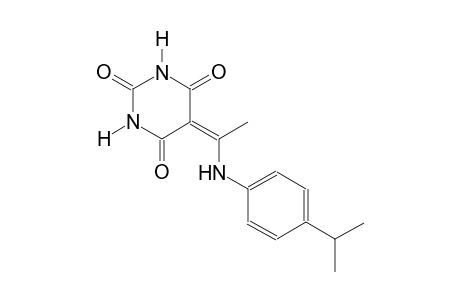 5-[1-(4-isopropylanilino)ethylidene]-2,4,6(1H,3H,5H)-pyrimidinetrione