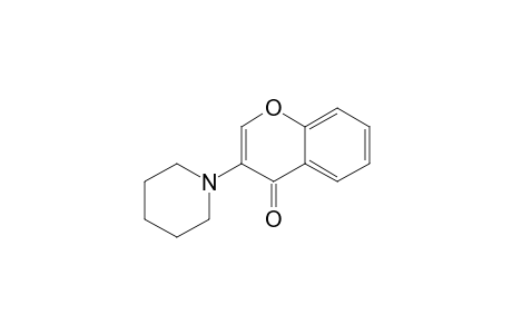 4H-1-Benzopyran-4-one, 3-(1-piperidinyl)-