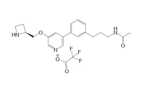 N-(3-[3-[5-[[(2(S)-Azetidinyl)methoxy]-3-pyridyl]phenyl]propyl]acetamide Trifluoroacetate