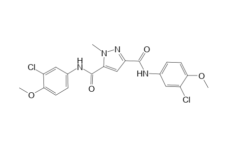 1H-pyrazole-3,5-dicarboxamide, N~3~,N~5~-bis(3-chloro-4-methoxyphenyl)-1-methyl-