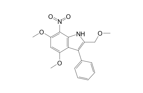 4,6-Dimethoxy-2-methoxymethyl-7-nitro-3-phenylindole