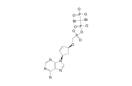 9-[4-(Dibromomethyldiphosphonyl)-oxyphosphonylmethoxy)-cyclopent-2-enyl]-adenine