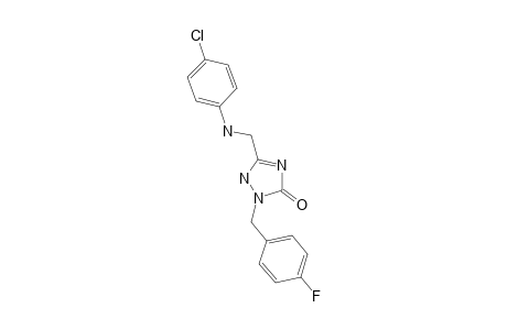 5-([(4-chlorophenyl)amino]methyl)-2-[(4-fluorophenyl)methyl]-2,3-dihydro-1H-1,2,4-triazol-3-one