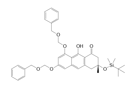 (3R)-3-[tert-butyl(dimethyl)silyl]oxy-3-methyl-9-oxidanyl-6,8-bis(phenylmethoxymethoxy)-2,4-dihydroanthracen-1-one