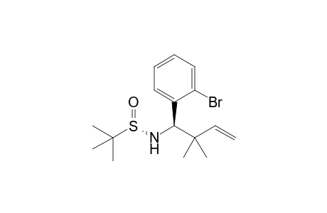 (S(S),1R)-1-(2-Bromophenyl)-N-(tert-butylsulfinyl)-2,2-dimethylbut-3-en-1-amine