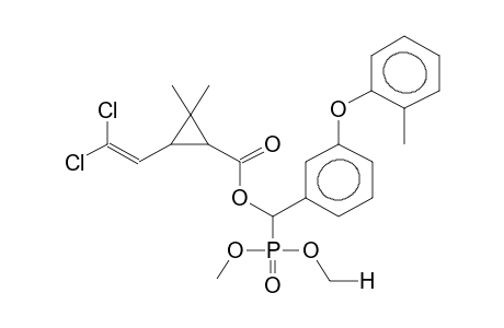 O,O-DIMETHYL[ALPHA-(2-(2',2'-DICHLOROVINYL)-3,3-DIMETHYLCYCLOPROPYLCARBOXY)-META-(ORTHO-TOLYLOXY)BENZYL]PHOSPHONATE