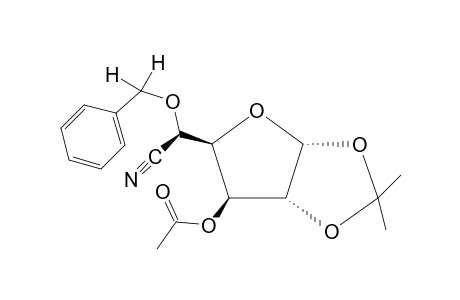 5-O-benzyl-1,2-O-isopropylidene-a-D-glucofuranurononitrile, acetate
