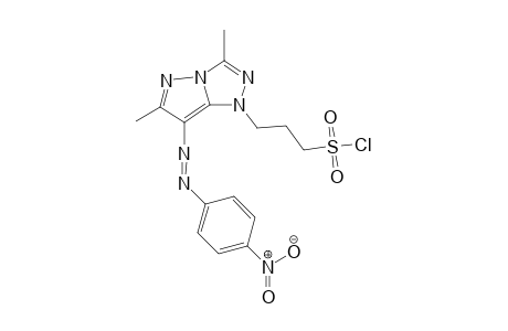 1H-pyrazolo[5,1-c]-1,2,4-triazole-1-propanesulfonyl chloride, 3,6-dimethyl-7-[2-(4-nitrophenyl)diazenyl]-