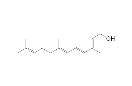 (2E,4E,6E)-3,7,11-trimethyl-1-dodeca-2,4,6,10-tetraenol
