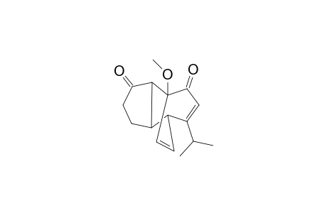 1-Methoxy-8-isopropyltricyclo[5.3.2.0(2,6)]dodeca-8,11-dien-3,10-dione isomer