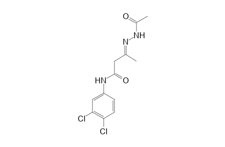 (3E)-3-(Acetylhydrazono)-N-(3,4-dichlorophenyl)butanamide